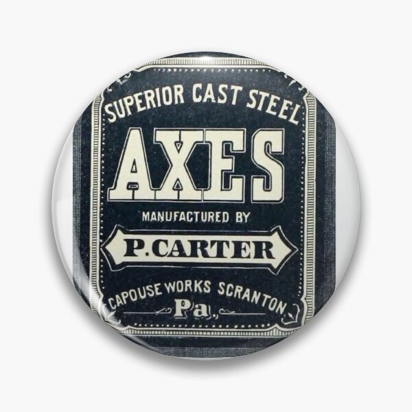 Artikelvorschau, P. Carter Axes Label, Axe Label, Axe Logo, Scranton, PA entworfen und verkauft von Wanderlust Designs.