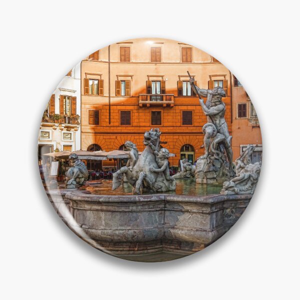 Item preview, Neptune Fountain on Piazza Navona - Impressions Of Rome designed and sold by Georgia Mizuleva.