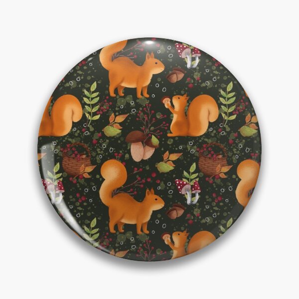 Item preview, Squirrel Mushroom Woodland designed and sold by MobertsonArt.