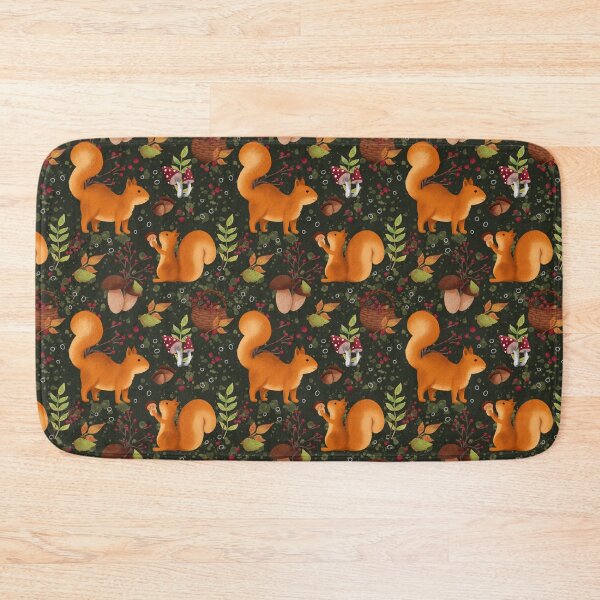 Item preview, Squirrel Mushroom Woodland designed and sold by MobertsonArt.