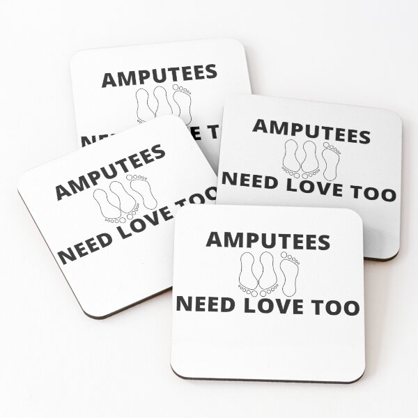 Item preview, Amputees Need Love Too - Funny Cool Amputee Broken Leg Joke Design designed and sold by GhaliSmith.