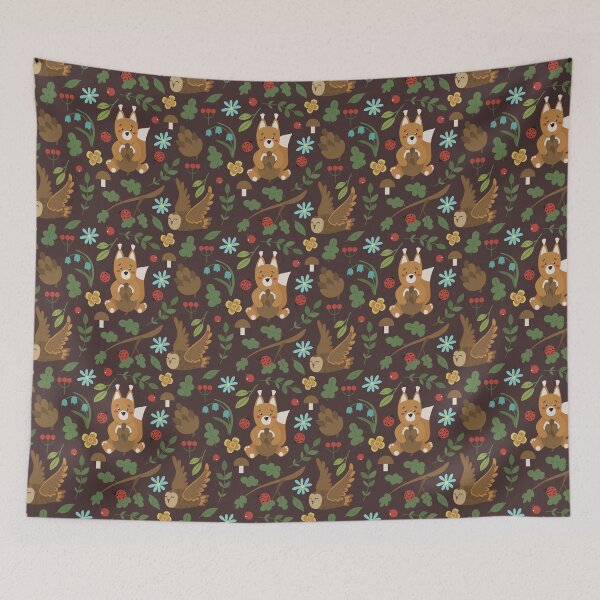 Item preview, Squirrel Plant Flower designed and sold by MobertsonArt.