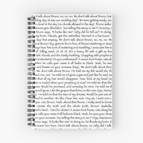 Item preview, We don’t talk about Bruno designed and sold by QuotableYou.
