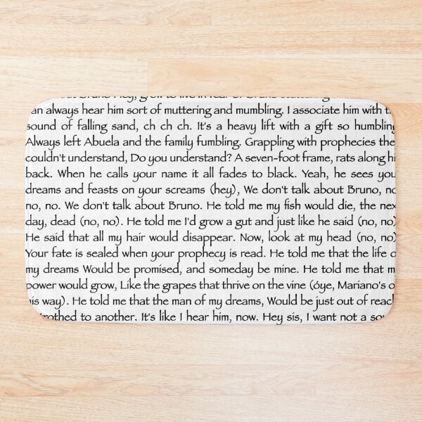 Item preview, We don’t talk about Bruno designed and sold by QuotableYou.