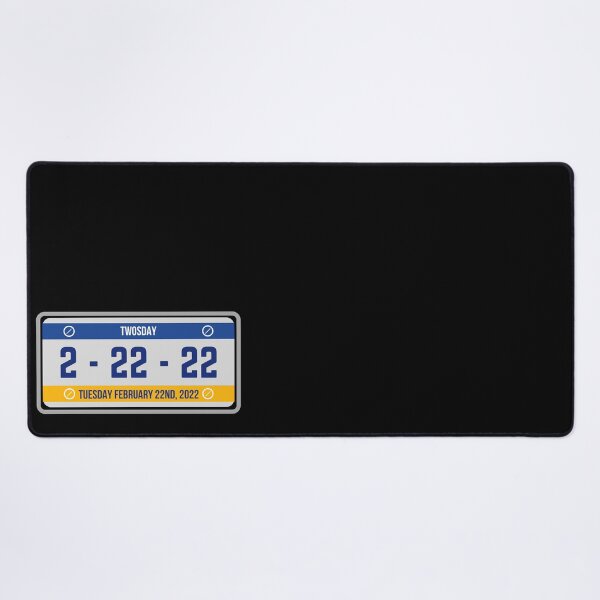 Item preview, License Plate - Twosday Tuesday 2/22/22 February 22nd, 2022 designed and sold by Rhu Creations.