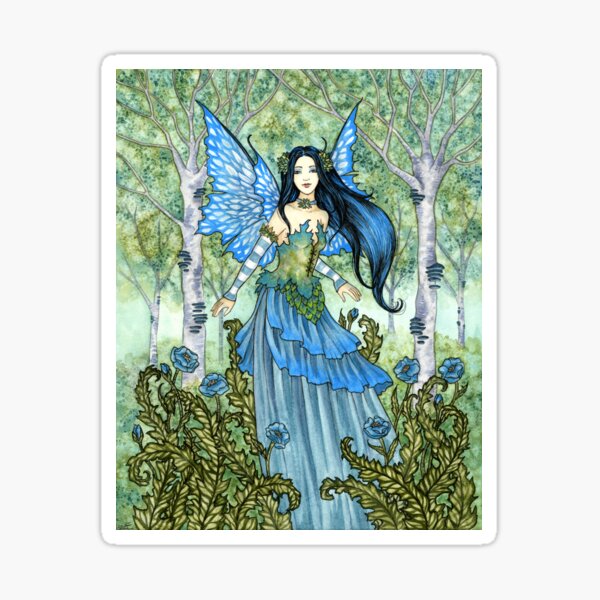 The Blue Wood Sticker