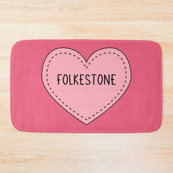 Item preview, Folkestone Kent England Cute Pink Heart British UK designed and sold by cashewdays.