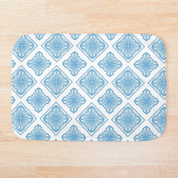 Item preview, Squares Pattern-blue designed and sold by Midlife Hag Designs.