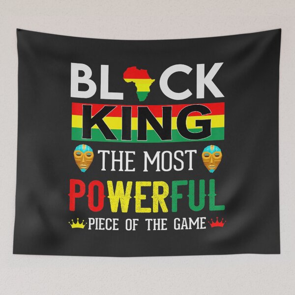 Item preview, Black King The Most Powerful Piece in The Game Men Boy  designed and sold by TiannaSalazar.