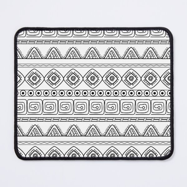 Item preview, black&white aztec geometric pattern designed and sold by AlinNova.
