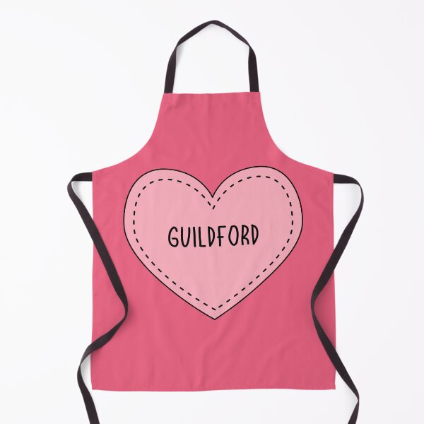 Item preview, Guildford Surrey England Cute Pink Heart British UK designed and sold by cashewdays.