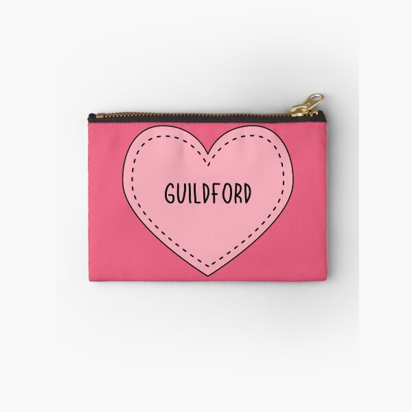Item preview, Guildford Surrey England Cute Pink Heart British UK designed and sold by cashewdays.