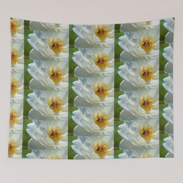 Item preview, Bee on a white rose designed and sold by Eyal Nahmias.