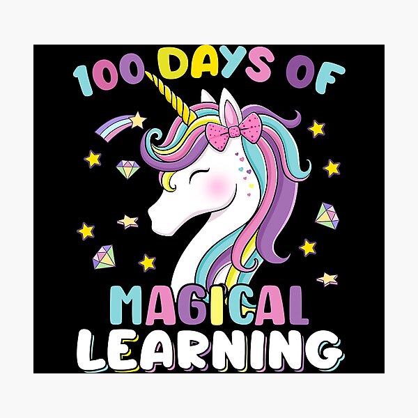 Item preview, 100 Days Of Magical Learning Unicorn 100th Day School designed and sold by abbottdominic.