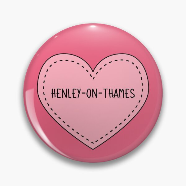 Item preview, Henley On Thames Oxfordshire England Pink Heart British designed and sold by cashewdays.