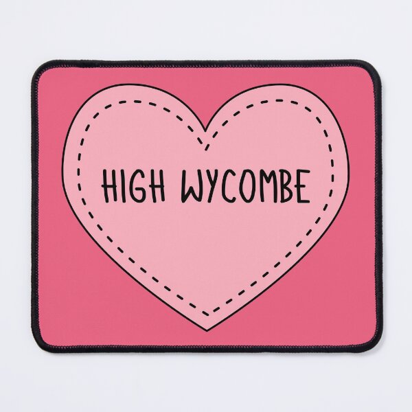 Item preview, High Wycombe Buckinghamshire England Cute Pink Heart British designed and sold by cashewdays.