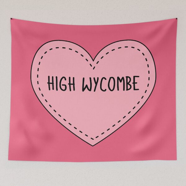 Item preview, High Wycombe Buckinghamshire England Cute Pink Heart British designed and sold by cashewdays.