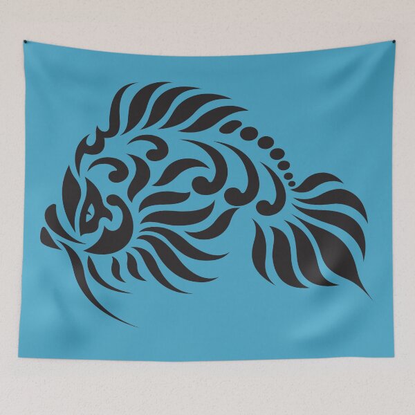 Item preview, Totemic tattoo fish designed and sold by Smaragdas.