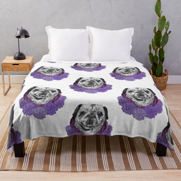 Item preview, Purple Pug Bouquet designed and sold by hughoiangford.