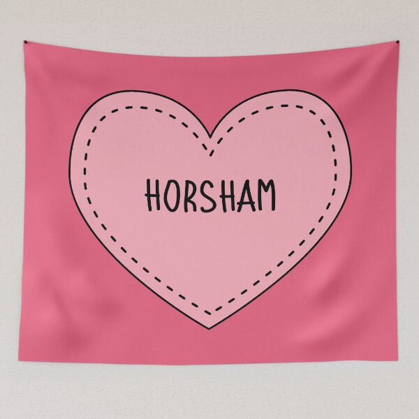 Item preview, Horsham West Sussex England Cute Pink Heart British designed and sold by cashewdays.