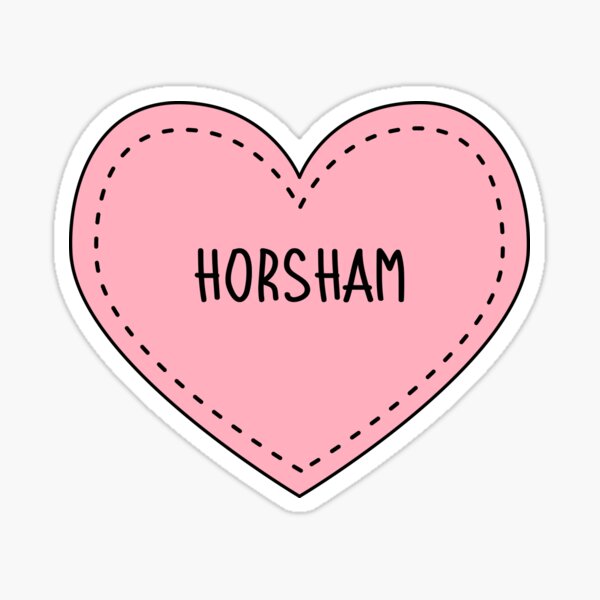 Item preview, Horsham West Sussex England Cute Pink Heart British designed and sold by cashewdays.