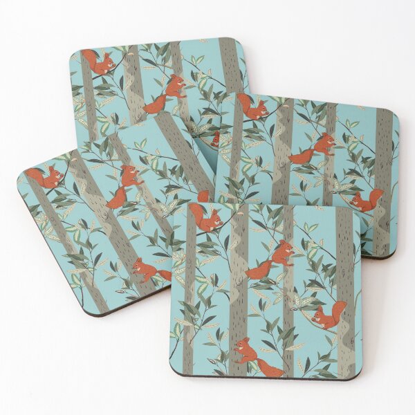 Item preview, Squirrels on light blue designed and sold by VickyCloset.