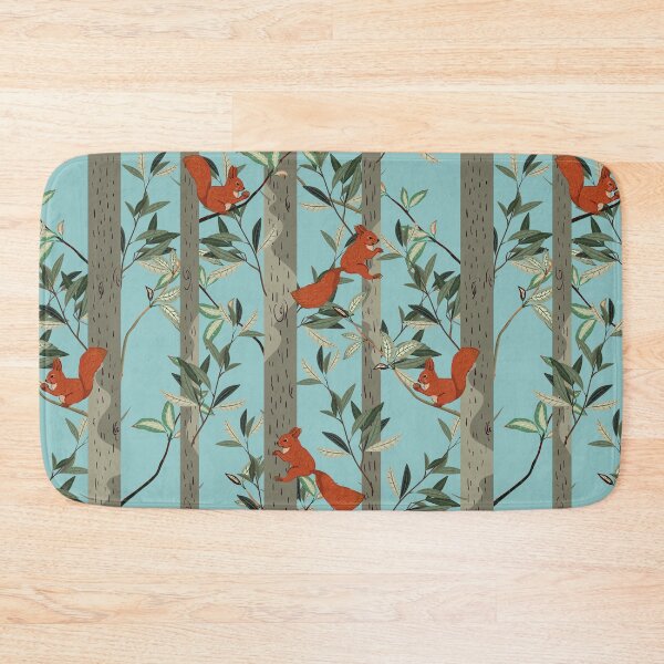 Item preview, Squirrels on light blue designed and sold by VickyCloset.