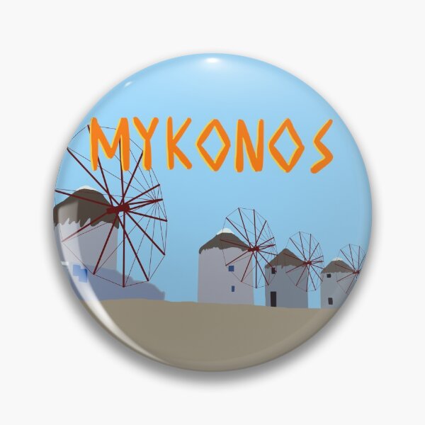 Item preview, Chora Windmills Mykonos Greece  designed and sold by AmyliaPaints.