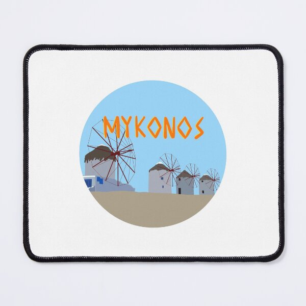 Item preview, Chora Windmills Mykonos Greece  designed and sold by AmyliaPaints.