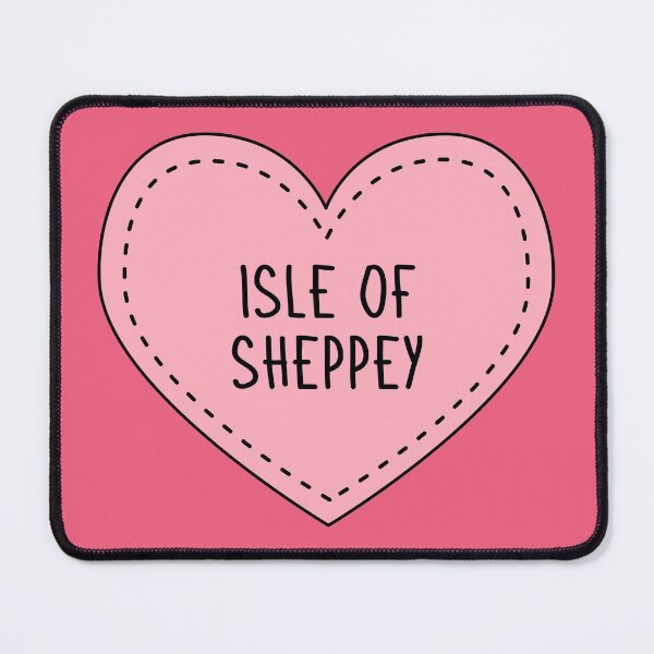 Item preview, Isle of Sheppey Kent England Pink Heart British designed and sold by cashewdays.