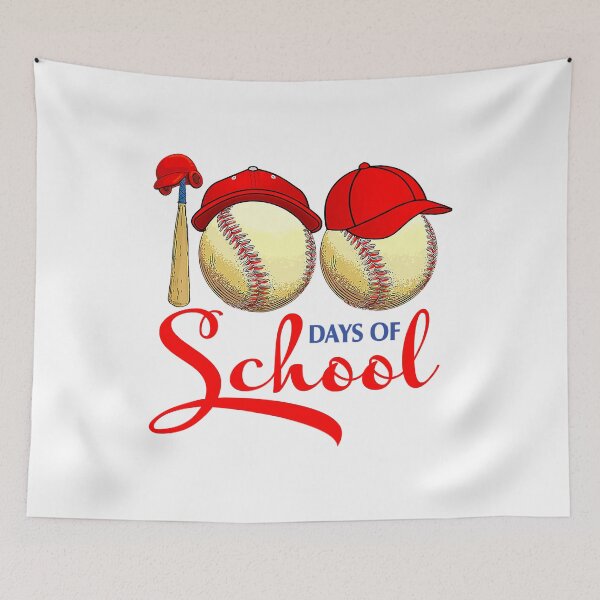 Item preview, 100 Days of School Baseball Teacher designed and sold by abbottdominic.