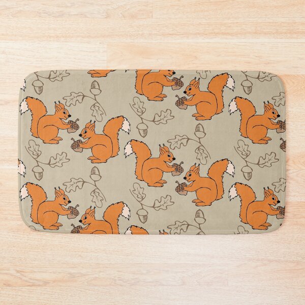 Item preview, Red squirrels and acorns designed and sold by VickyCloset.