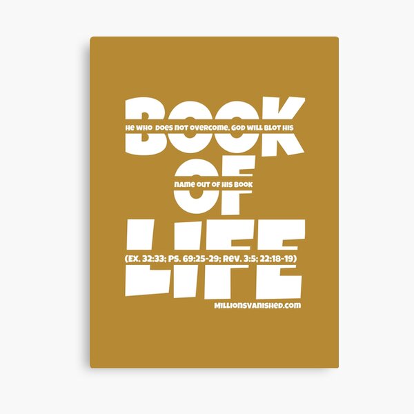 Book of Life - Christian Canvas Print