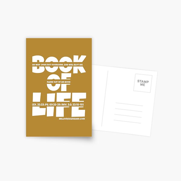 Book of Life - Christian Postcard