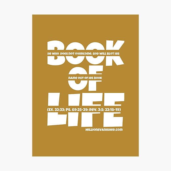 Book of Life - Christian  Photographic Print