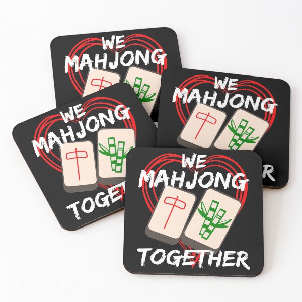 Item preview, We Mahjong Together Tile Heart  designed and sold by DPlumDesign.