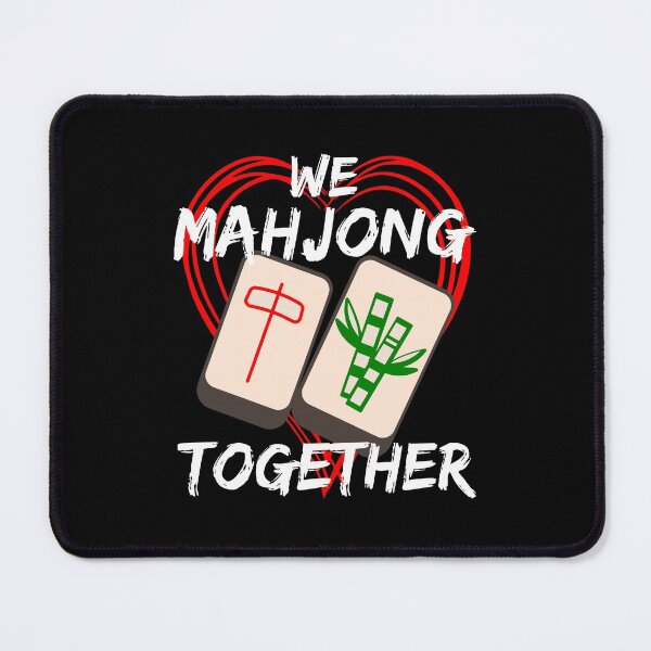 Item preview, We Mahjong Together Tile Heart designed and sold by DPlumDesign.