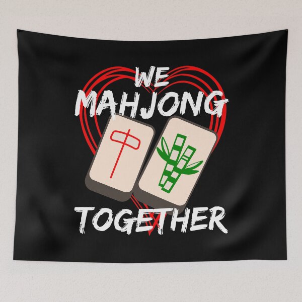 Item preview, We Mahjong Together Tile Heart  designed and sold by DPlumDesign.