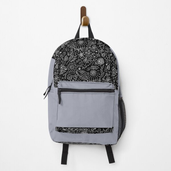 Item preview, minimalist floral pattern (black and white) designed and sold by josiebusato.