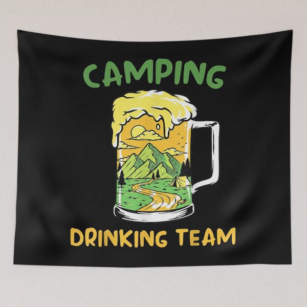 Item preview, Funny Camping Graphic Shirt Campfire Camping Drinking Team designed and sold by LarryLanez.