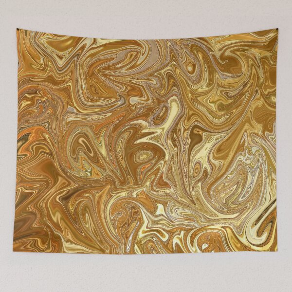 Item preview, Room of Gold Trippy Abstract Psychedelic Design designed and sold by vikghosh.