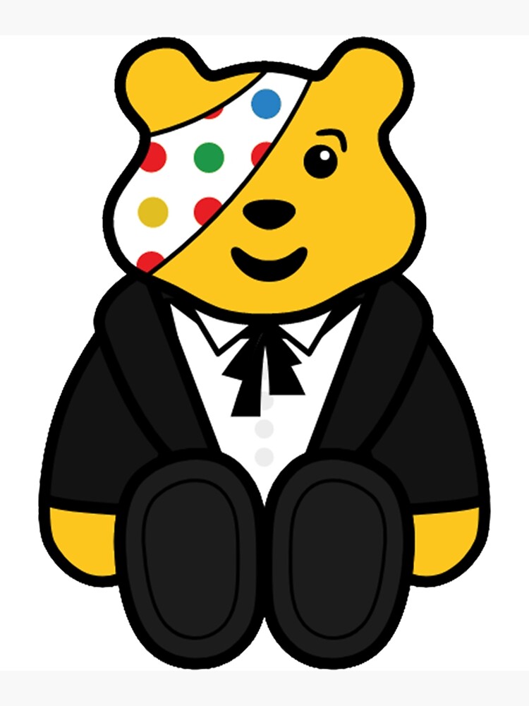 Lámina fotográfica «Copie de Copie de Pudsey Bear, Niños necesitados