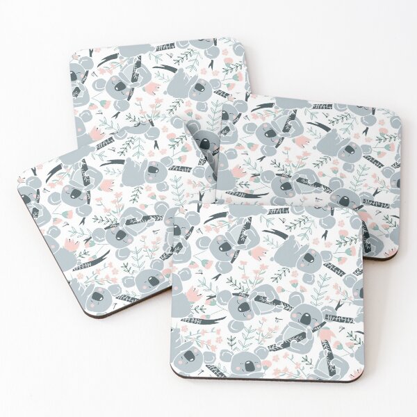 Item preview, Cute Koalas Pink flowers designed and sold by Mnightsa.