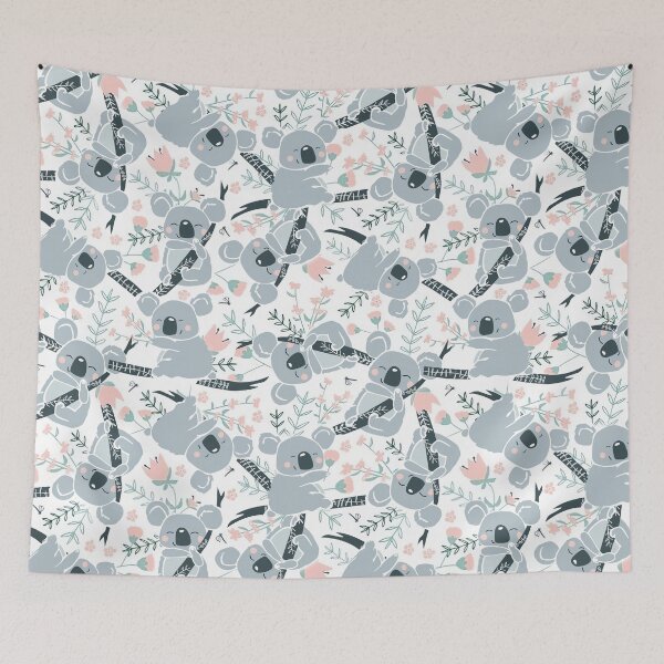 Item preview, Cute Koalas Pink flowers designed and sold by Mnightsa.