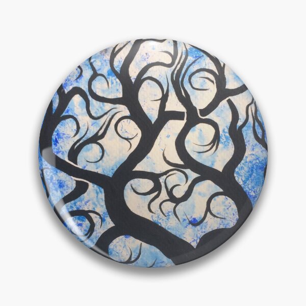 Item preview, Blue twisted curly tree designed and sold by Jordanka Yaretz.