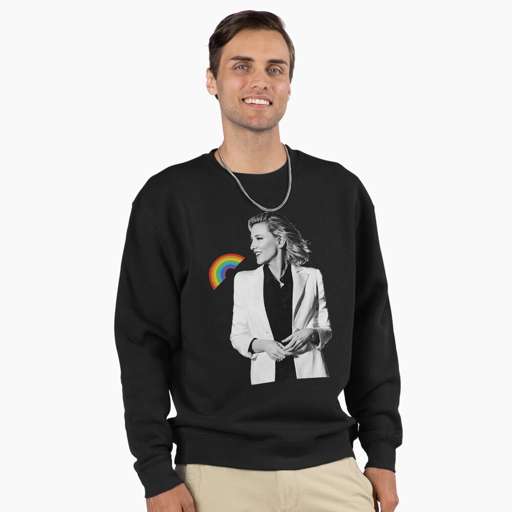 Lover Gift Cate Blanchett - Rainbow Gifts For Everyone Premium Oversized Sweatshirt