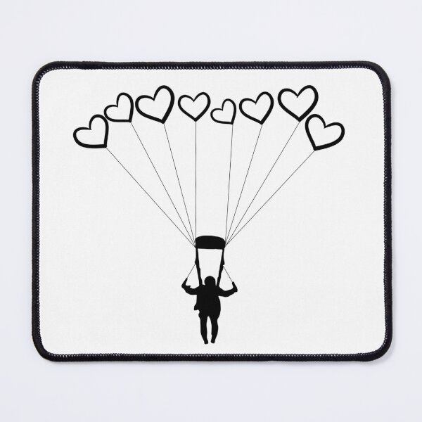Item preview, funny skydiving cool valentines day for parachuting lovers designed and sold by salahnewdesign.