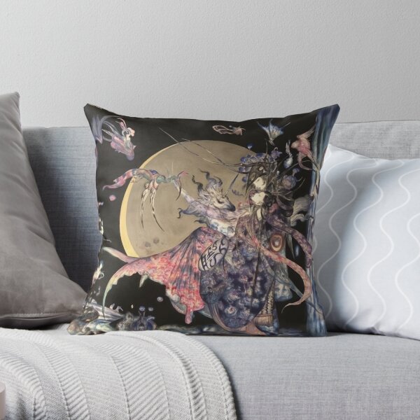 Yoshitaka Amano Throw Pillow