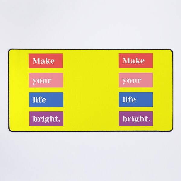 Item preview, Bright life motivational typography art designed and sold by Fly Of Eagle.