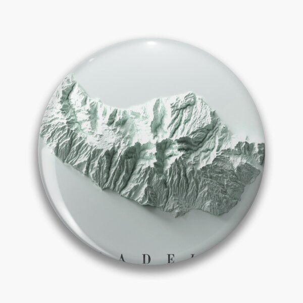 Item preview, Madeira Island, Portugal Relief Map 3D digitally-rendered designed and sold by ThinkAboutMaps.